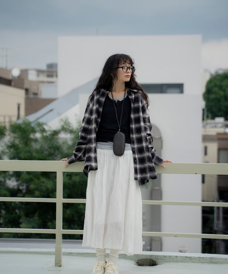 sheer pleated skirt