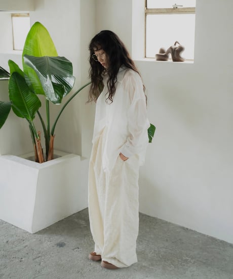 tuck dobby stripe easy pants