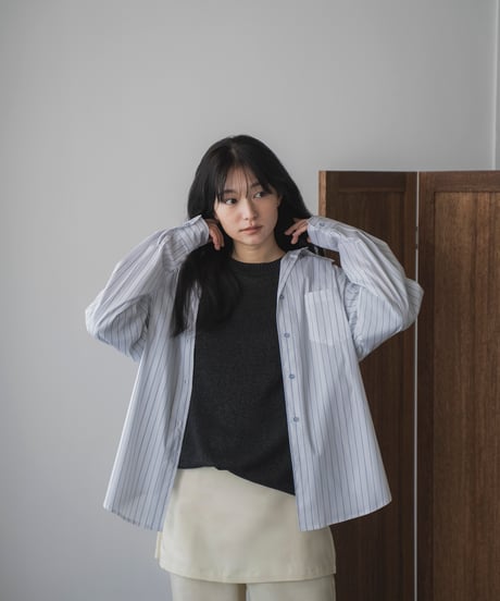 oversized striped shirt