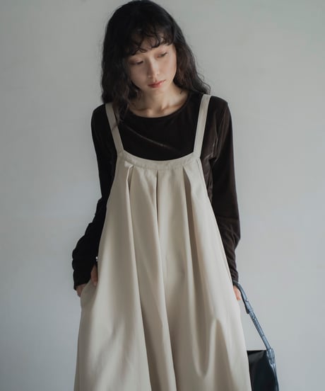 tuck detail sleeveless dress