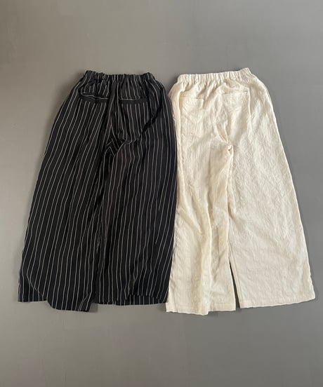 tuck dobby stripe easy pants