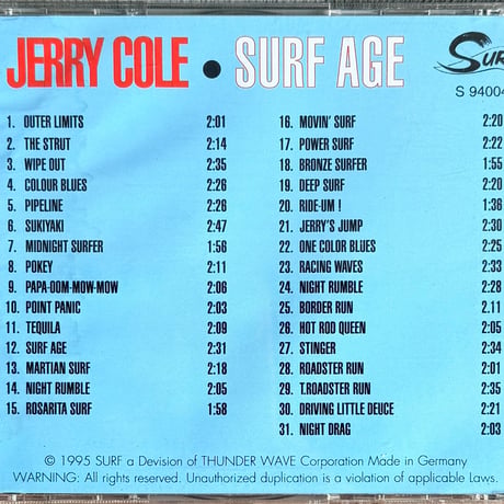 JERRY COLE AND HIS SPACEMEN / Surf Age