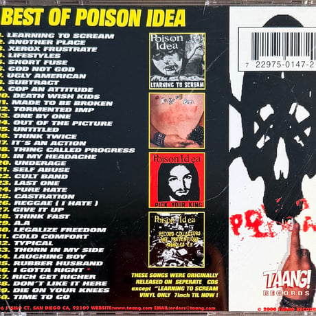 POISON IDEA / The Best Of Poison Idea