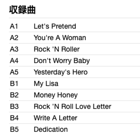 BAY CITY ROLLERS / Dedication