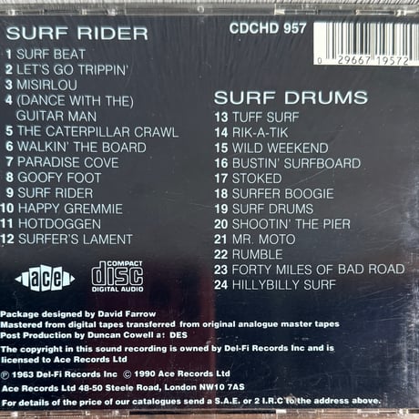 THE LIVELY ONES / Surf Rider / Surf Drums