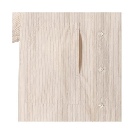 nuterm / Military Pocket Open Collar Shirts