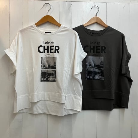tricot tricot ドルマンフォトTシャツ