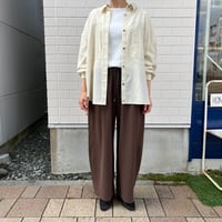 Dignite collier エアリー袖口リブシャツ
