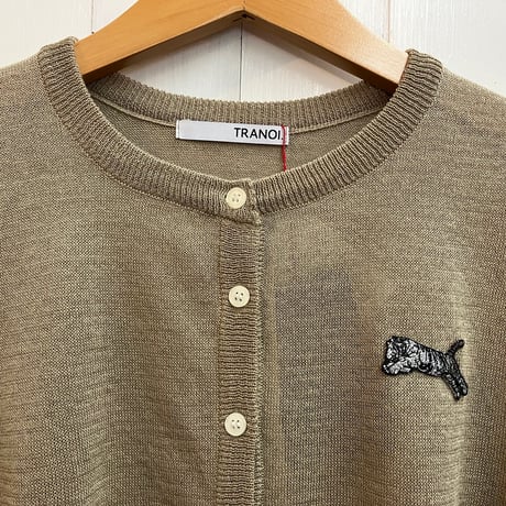 TRANOI.TORA linen knit cardigan