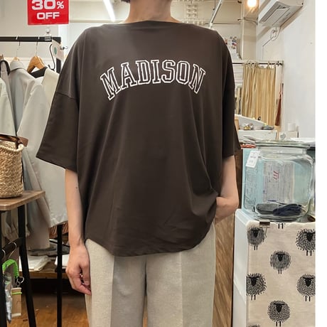 MICA&DEAL “MADISON"ロゴプリントハーフスリーブT-shirt
