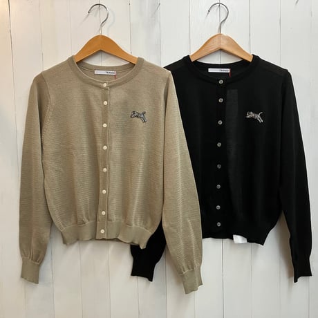 TRANOI.TORA linen knit cardigan