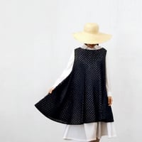 Flared Lace Top / Black