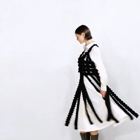 Woven Lace Vest / Black