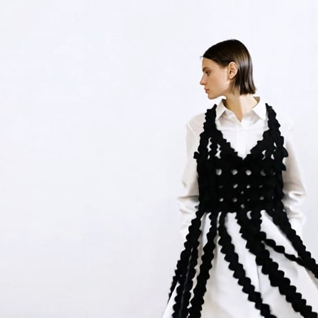 Woven Lace Vest / Black