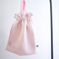 OUTLET! liberty入学グッズ/ 巾着袋PINKバッグ'A'