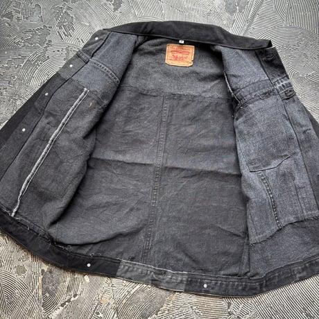 Patchwork Remake Black Denim Jacket