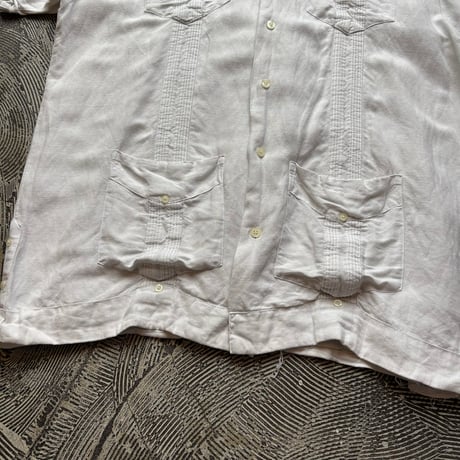 Linen × Rayon Guayabera Shirt