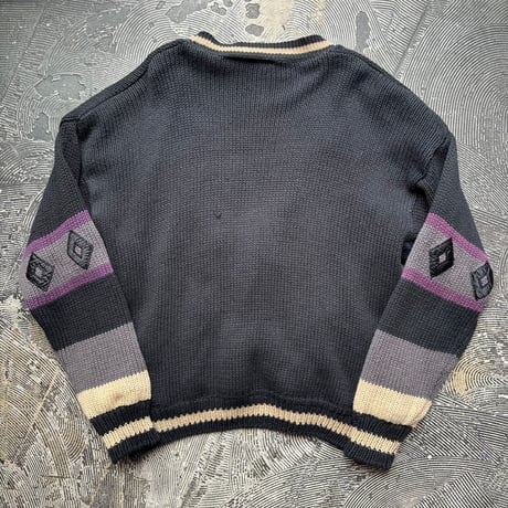 HUNTING HORN Ramie×Cotton Hand Knit Cardigan