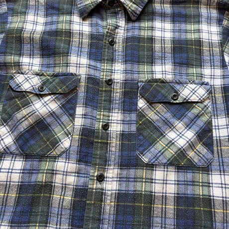 80s David Taylor Print Flannel Plaid Shirt MADE IN USA