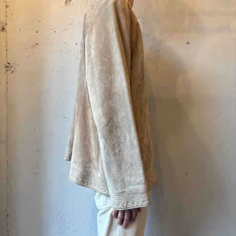 Embroidery Suede Jacket