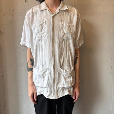 Linen × Rayon Guayabera Shirt