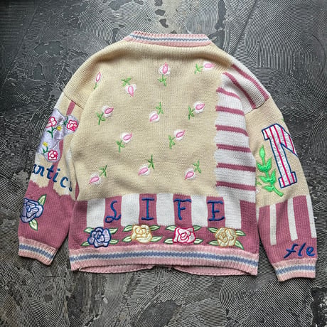 NO! JEANS Ramie×Cotton Hand Knit Cardigan