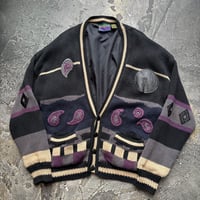 HUNTING HORN Ramie×Cotton Hand Knit Cardigan