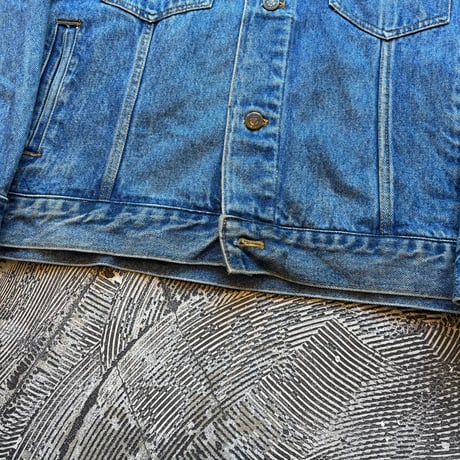 90s Marlboro Country Store Leather Collared Denim Jacket