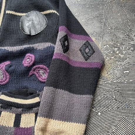 HUNTING HORN Ramie×Cotton Hand Knit Cardigan