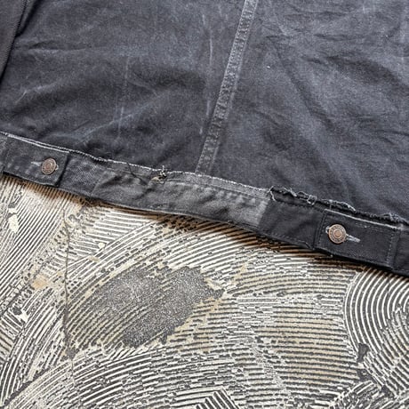 Patchwork Remake Black Denim Jacket