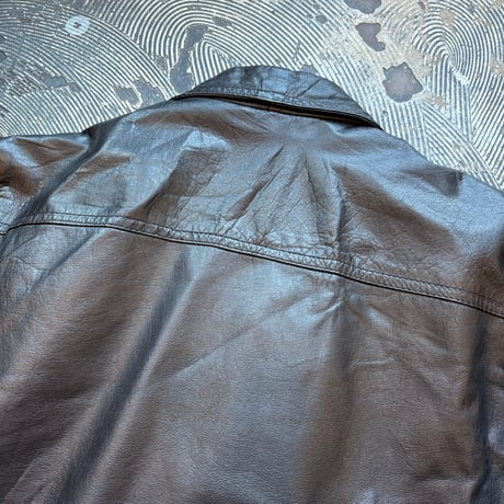 Black Rib Leather Jacket