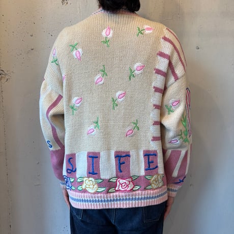 NO! JEANS Ramie×Cotton Hand Knit Cardigan