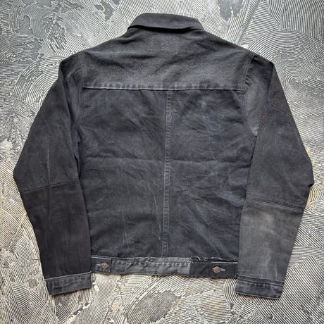 Patchwork Remake Black Denim Jacket