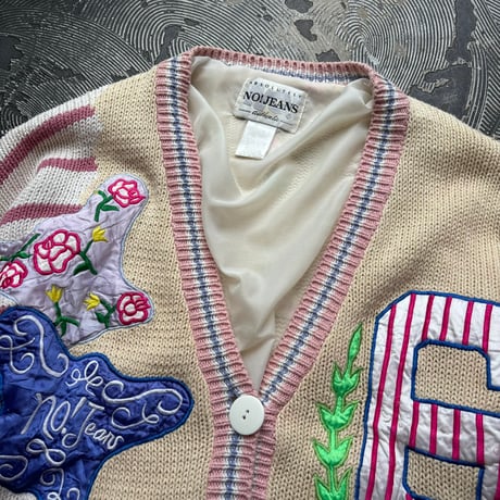 NO! JEANS Ramie×Cotton Hand Knit Cardigan