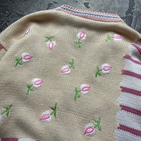 NO! JEANS Ramie×Cotton Hand Knit Cardigan