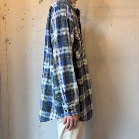 80s David Taylor Print Flannel Plaid Shirt MADE IN USA