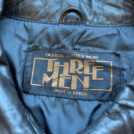 Black Rib Leather Jacket