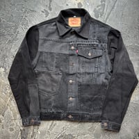 Patchwork Remake Black Denim Jacket
