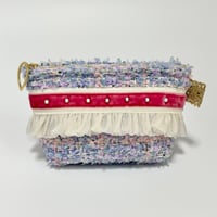 ポーチマチ付き・England  Blue pink tweed  27