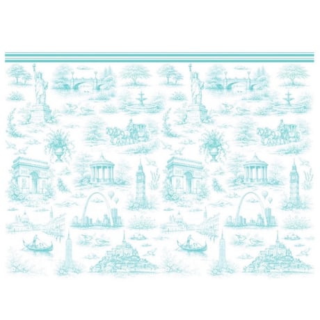 【Sophia Design Co転写紙】Voyage Toile(ミント)