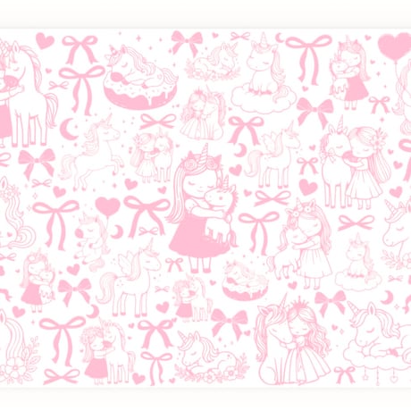 【lily転写紙】Dreamy Unicorn【冷感オーブン転写紙】