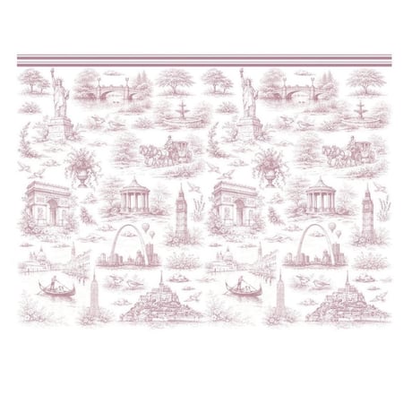 【Sophia Design Co.転写紙】Voyage Toile(ヴォヤージュトワル)くすみピンク