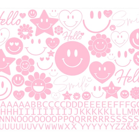 【lily転写紙】Smiley Flower【冷感オーブン転写紙】