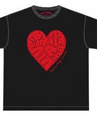 トライブレンド両面プリントビッグハート❤️Tシャツ　2色展開