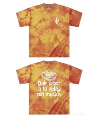 タイダイメキシカンプリントTシャツ　オレンジ