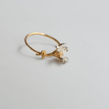 吉田史　OLD TO NEW　指輪　花の一世　散り始め　10号