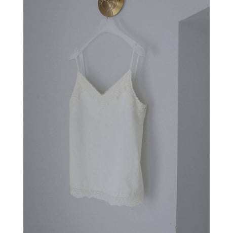 【anuke】Twill Lace Camisole　※納期3月下旬～4月下旬