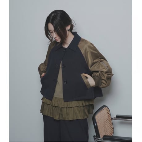 【CYAN TOKYO】レイヤーギャザーヘムTOP