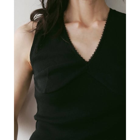 【anuke】Vintage Patternmesh Tanktop　※納期4月下旬～5月下旬