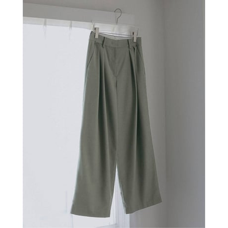 【anuke】Twill Tuck Widepants